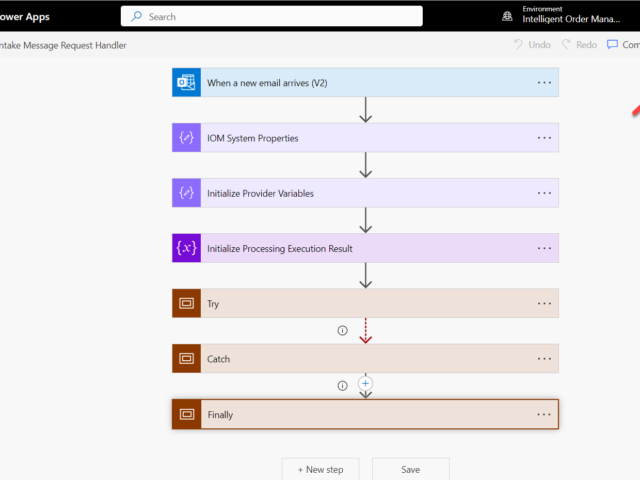 Create a provider message request handler for Quick Start Lab Scenario for Microsoft Intelligent order Management IOM tutorial